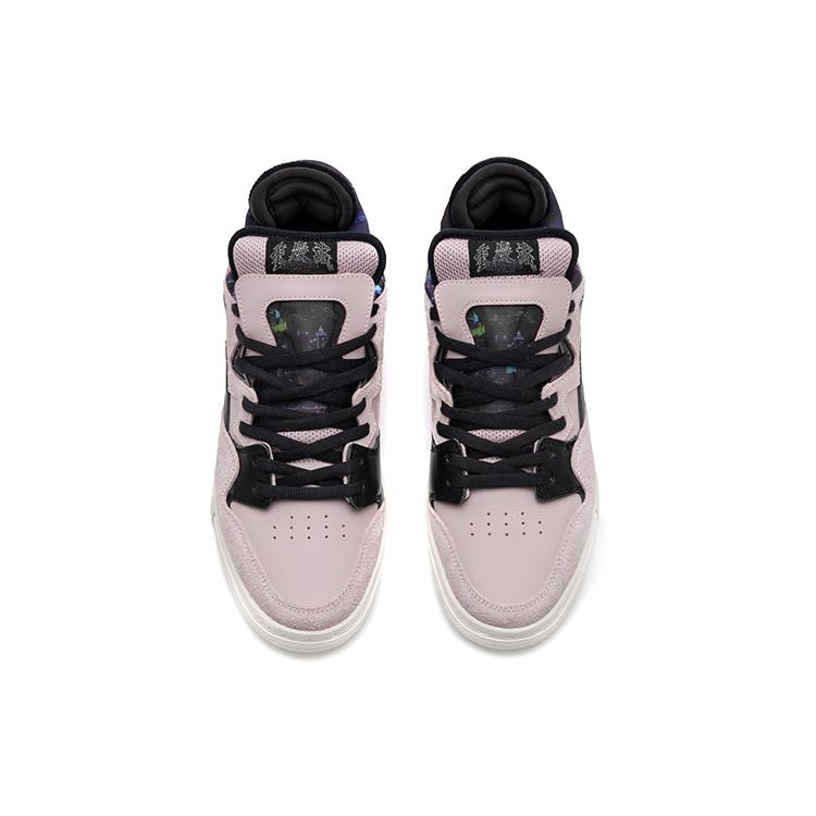 New LiNing Wave Pro Anti Slip And Wear Resistant Lightweight Low Top Skateboard Shoes Women's Black Pink AETR008-1