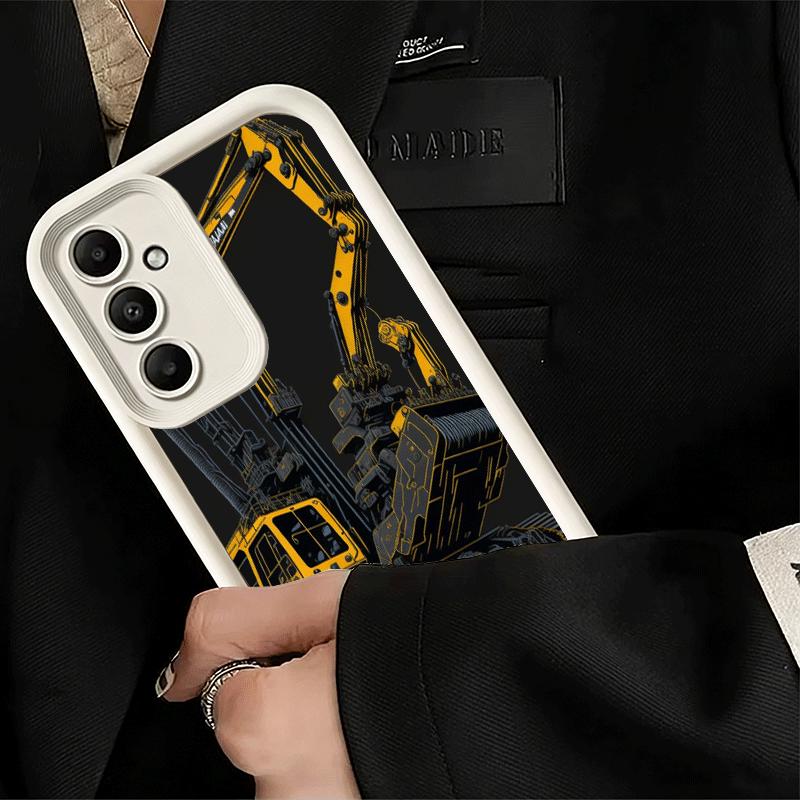 Phone Case for Samsung Galaxy A17 A16 A15 A14 A13 Excavating Machinery Cool A56 A36 A26 A55 A35 A25 A54 A34 A24 A53 A33 A23 A07
