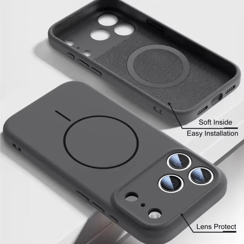 Magnetische Original-Flüssigsilikonhülle für iPhone 17 Pro Air 17 Pro Max Für Magsafe-Hüllen Für iPhone 17 Air Handy-Rückseite