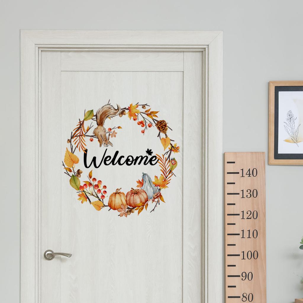 Ms8720 Squirrel, Pine Cone, Maple Leaf Autumn Harvest, English Bedroom, Bathroom, Bathroom, Warm Door Sticker, Large Quantity And Negotiable Price