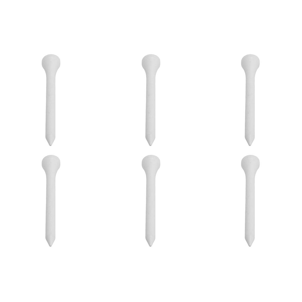 50Pcs Golf Tee Holder Maple Wood White Long Ball Base Set Kit for Outdoor Sports 70mm  2.76in