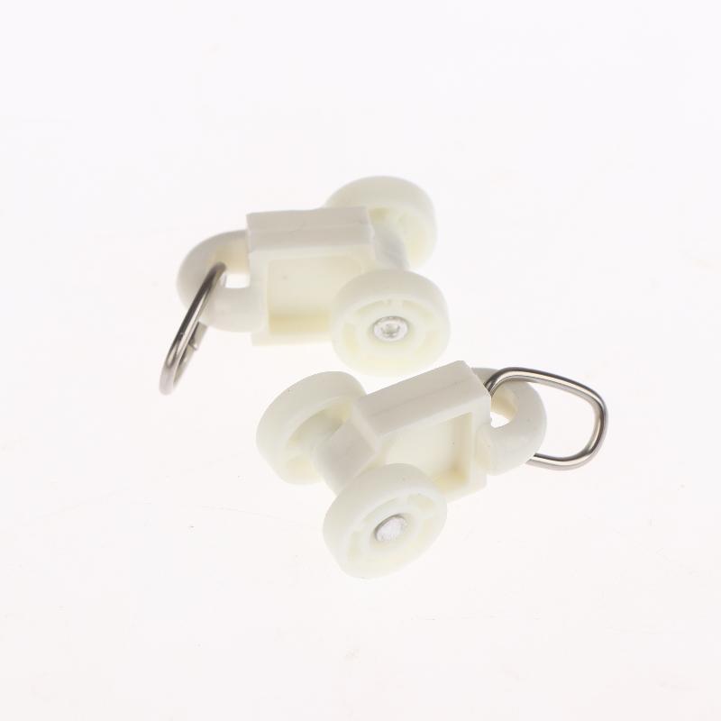 50Pcs Electric Curtain Rails Runners Hooks Thickened Curtain Track Curtain Rail Hook General Pulley Smart Curtain Accessories