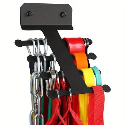 1 Stück Aufbewahrungsregal für Sportgeräte, Widerstandsgürtel-Rack, Springseil-Rack, geeignet für das Home-Gym, Baseball-Aufbewahrungsbügel