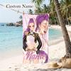 Rumi Custom Name Printed Beach Towel Personalized Soft Towel For Swimming Beach Travel