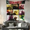 Slipknot Star Tapestry Bold Room Tapestry Fashion Print Wallmounted Work Of Art Atmospheric Background Cloth Christmas Gift