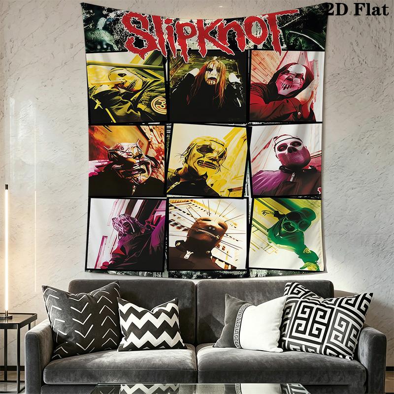 Slipknot Star Tapestry Bold Room Tapestry Fashion Print Wallmounted Work Of Art Atmospheric Background Cloth Christmas Gift
