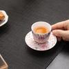 Sush Ceramic Enamel Palace Style Individual Teacup & Saucer Gift Set