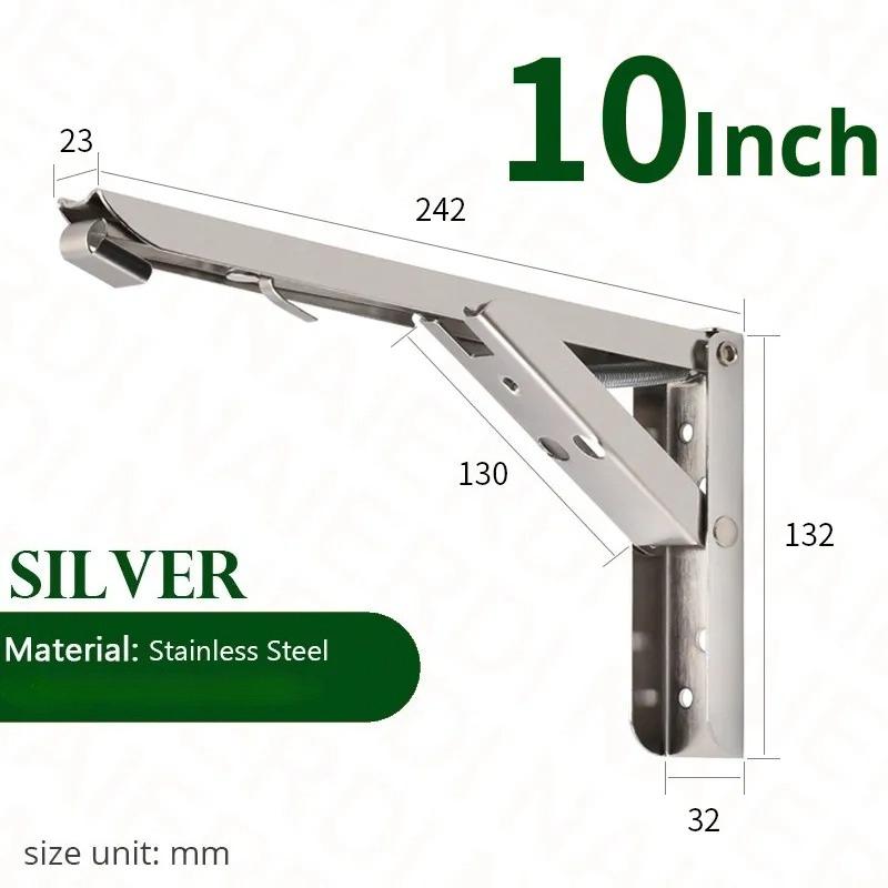 2PCS Triangle Folding Angle Bracket Heavy Support Adjustable Wall Mounted Bench Table Shelf Bracket Furniture Hardware