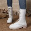 Damen Stiefeletten 2026 Herbst Neu Seitenreißverschluss Designer Damenstiefel Home Office Abriebfeste Modestiefel Größe 36-43