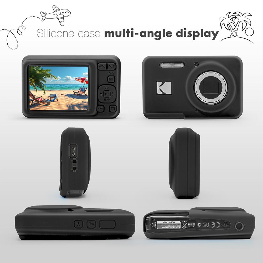 For KODAK PIXPRO FZ55 Protective Case Soft Silicone Anti-Scratch Lightweight Camera Sleeve Camera Body Cover Camera Accessories