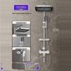 Shengbei Gunmetal Grey Shower System with Square Rain Head