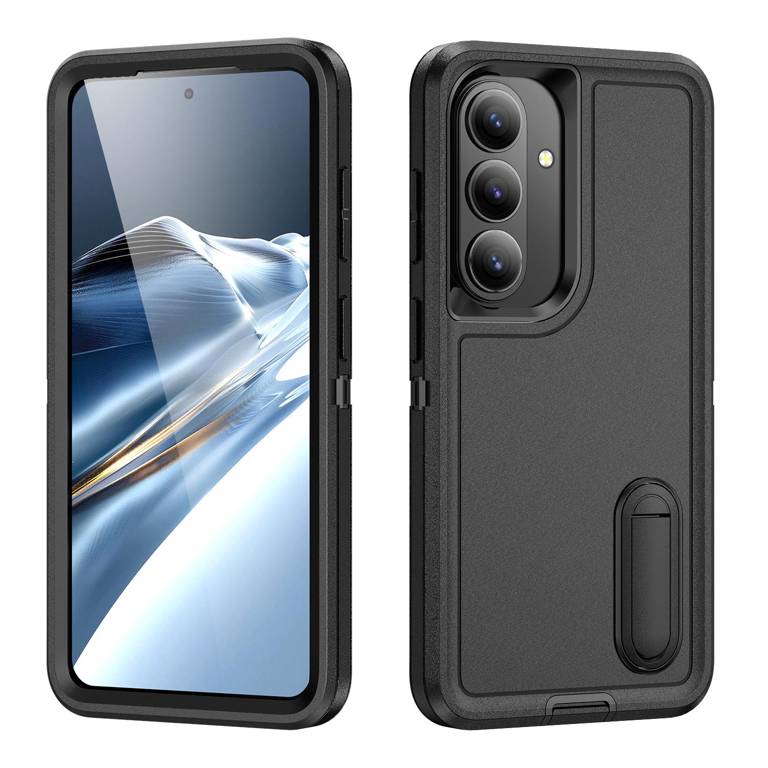 

Чехол для аксессуаров телефона для Samsung Galaxy A17 5G S26 Ultra A56 A16 A36 A15 A14 A54 S25 FE S24 S23 S22 S26 Plus Подставка Держатель Capa Galaxy A54 5G чёрный
