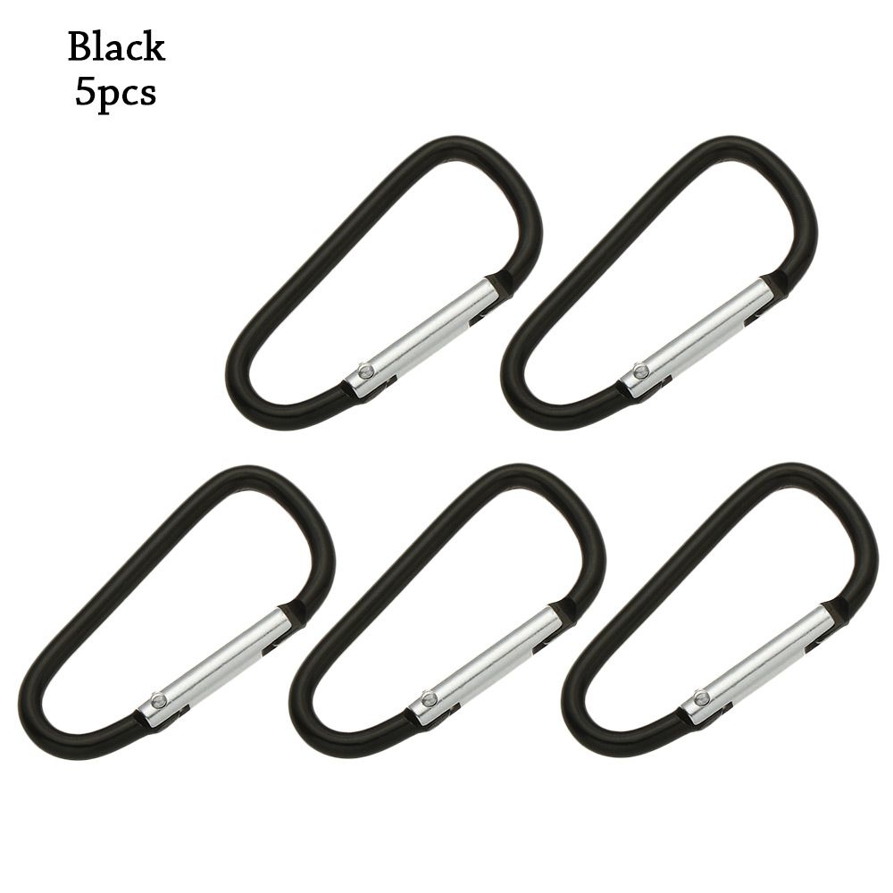 Flerfarget aluminiumsutstyr Legering karabiner Klatreknappspenne nøkkelring Camping Vandring Krok