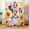 1pc Velvet Bedding Throw Blanket - Cute Minnie Mouse Design, Soft and Warm for Sofa Cover,