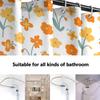 Lovetar Cute Flower Elegant Floral Shower Curtain Retro Washable Waterproof Fabric Bath Curtains Set for Bathroom with Hooks Dec
