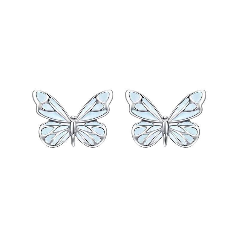 Leuchtendes Schmetterlingsarmband Sterling Verstellbarer Charm Schmuck Damen Mädchen Romantisches Geschenk
