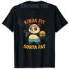 Trochu padne Trochu tlustý Vtipné Posilovna Roztomilý Panda Retro Tričko Fitness Sval Pug Vzpírání Pes Kreslené Tričko Novinka Dárek Y2k Bavlna