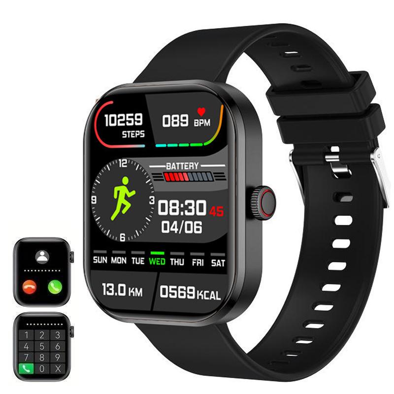 Smartwatch für Männer und Frauen, Geschenk, Voll-Touchscreen, Sport-Fitness-Uhren, Bluetooth-Anrufe, digitale Smartwatch