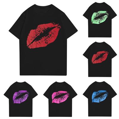 Women's Round Neck Casual Printed Short-sleeved T-shirt Top