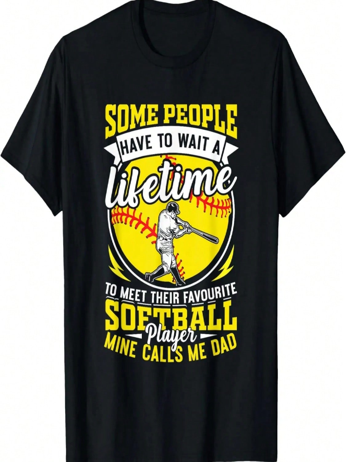 Softball Dad For Men My Favorite Player Calls Me Dad Boys T-Shirt S разноцветный