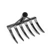 Manganese Steel Rake Perfect For Small Lawn Maintenance Efficient Soil Aeration
