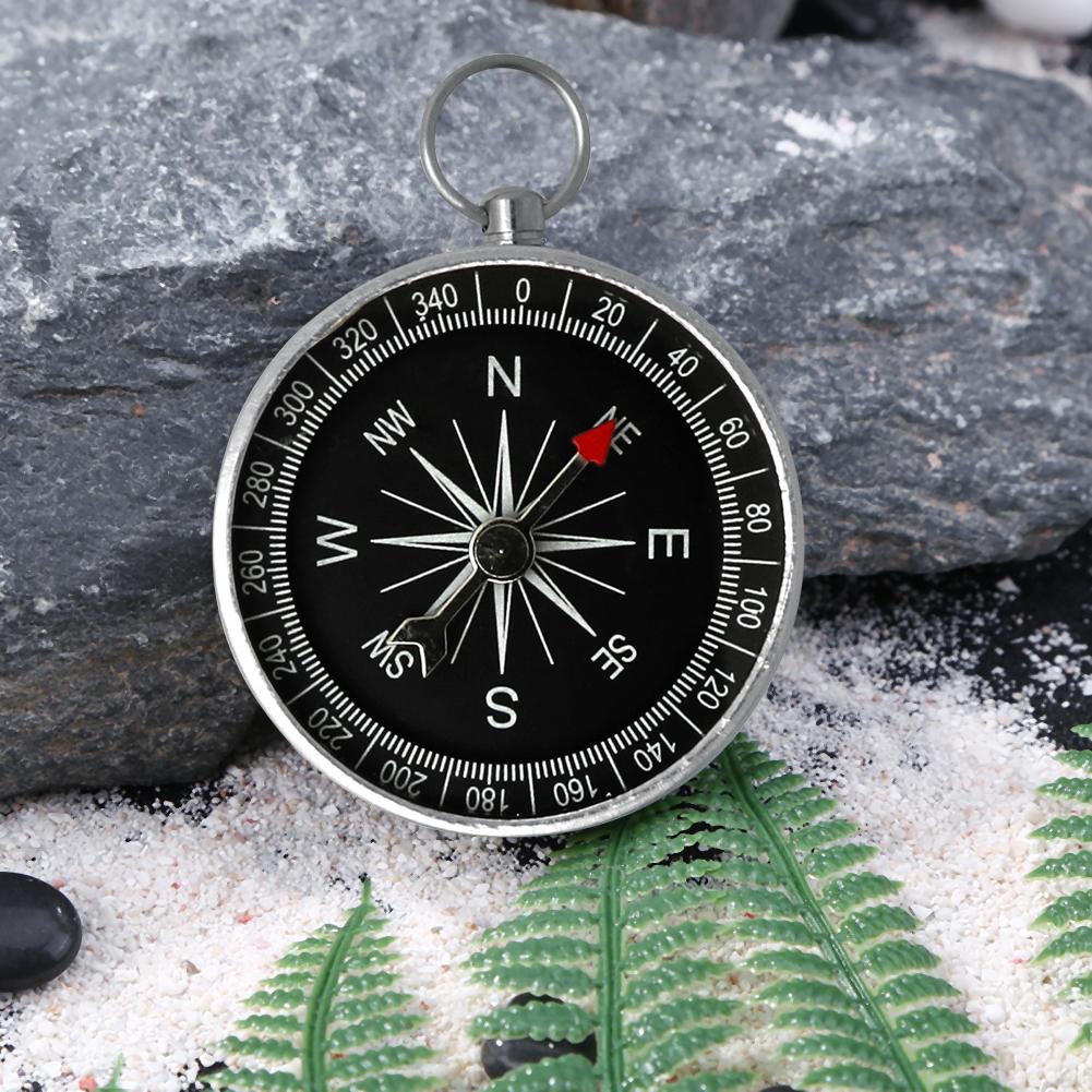 

Outdoor Orientation Navigation Compass Portable Compass Ring Keychain Silver for Outdoor Camping Hiking Sports Navigation spain