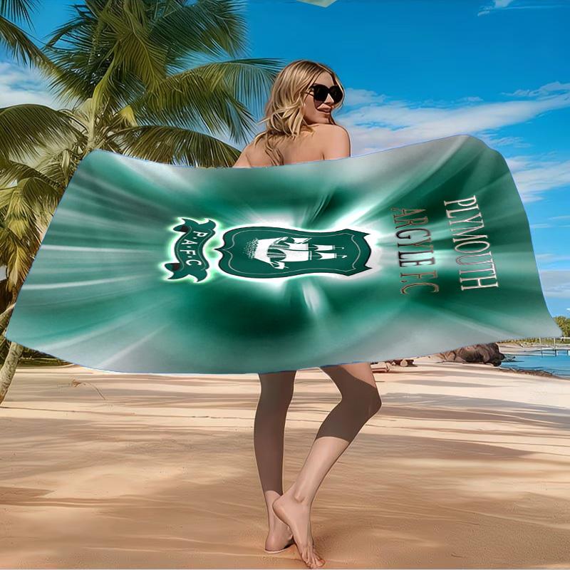 Pafc Ship Crest Emblem Beach Towel Microfiber Beach Towel, Lightweight and Quick-Dry, for Summer Travel, Swimming Pool Fan Birthday Gift