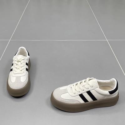 Loafer Damesschoenen Nieuwe Trend Dikke Zool Kleurafstemming Alle Casual Sport Board Schoenen Trend Dikke Zool Lente Herfst Vrouwelijk