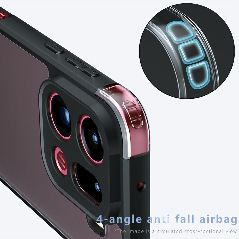 For Oppo Find X9 Pro 5G Case Skin-Touch TPU + PC Matte Phone Back Cover, Transparent Black