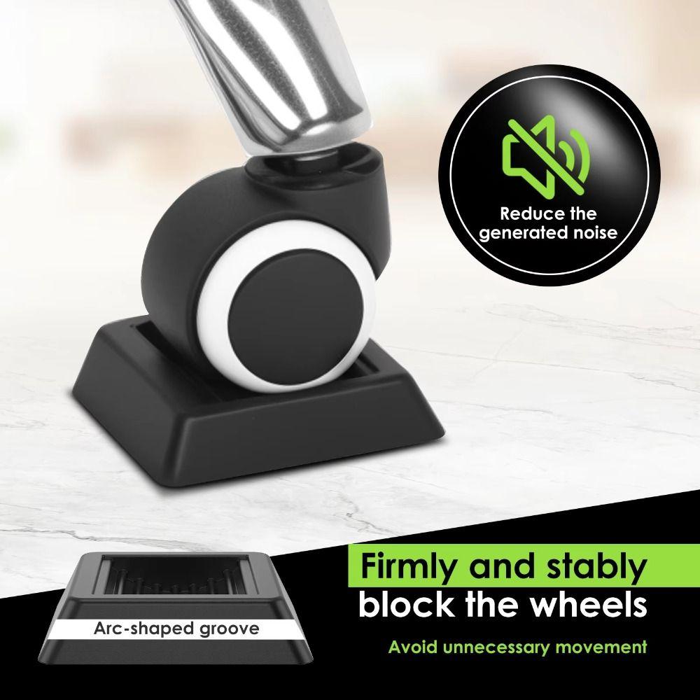 Hartholz-Bodenradstopper Rutschfeste Bodenschoner Vibrationsdämpfer Bürostuhl