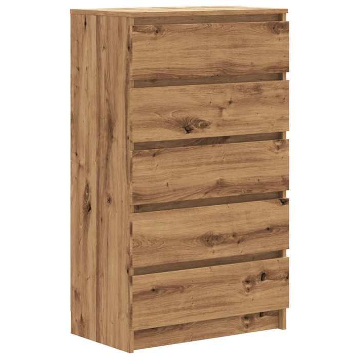 VidaXL Chest of Drawers Artisan Oak 60x36x103 Cm Engineered Wood, Chest, Chest of Drawers, Cabinet with Drawers, Chests, Chests of Drawers, 855997