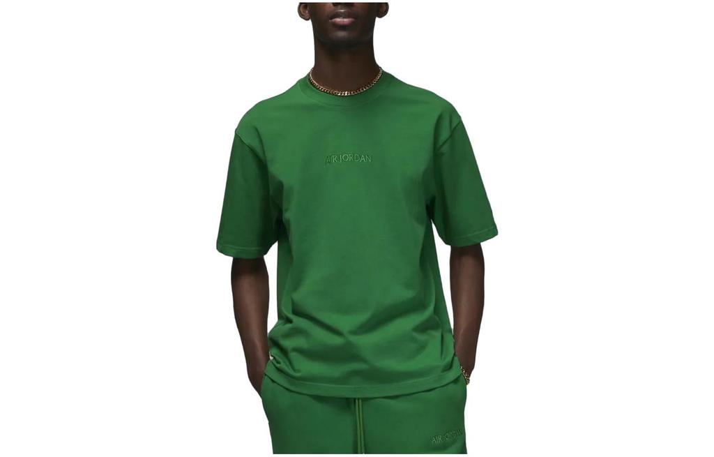 Jordan x Wordmark T Shirt Men's Pine Green FJ1970-302