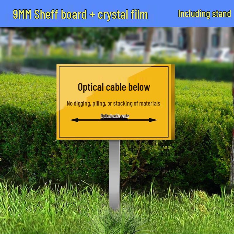PVC High Voltage Buried Cable Warning Sign