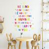 1Pc Colorful Wall Stickers Children Room Decor Baby Kids Room Wall Decoration Art for Bedroom Living Room Nursery Wall Decals