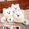 Non-Toxic Cartoon Bedside Soft Animal Dog Backrest Sofa Cushion Plush Triangle West Highland White Terrier Dog Pillow On The Bed Gifts