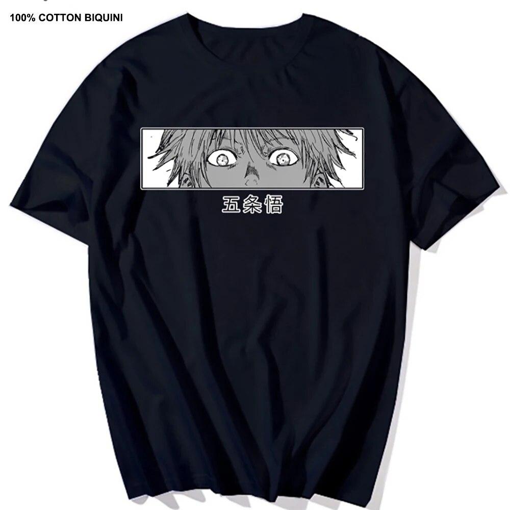 Harajuku Unisex's Tshirt Jujutsu Kaisen Printed Short Sleeve T Shirt Cool Cartoon Anime Casual T-shirt Kawaii Male Streetwear Tops