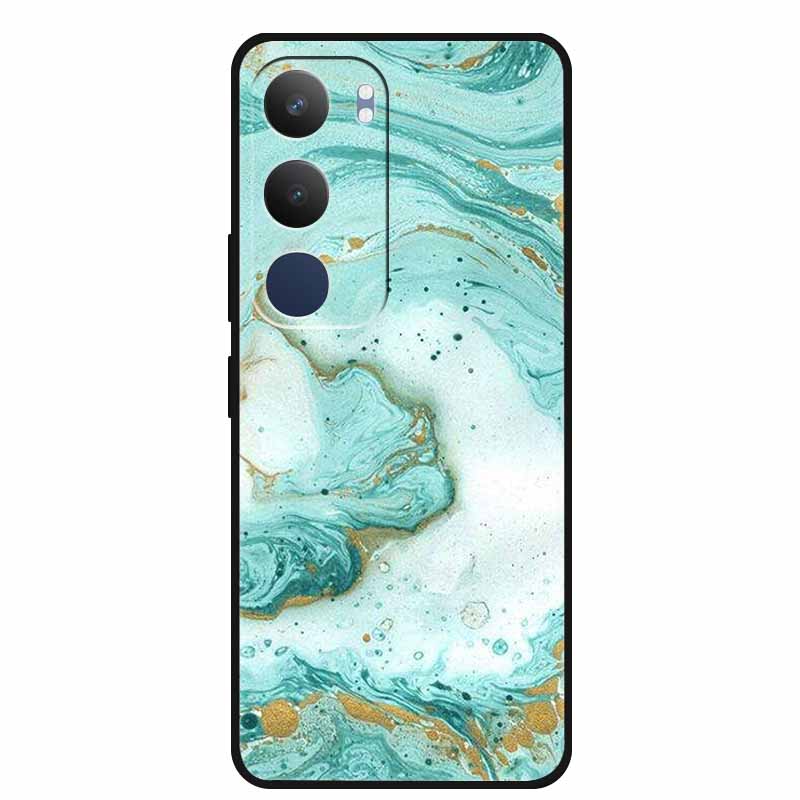 Luxury Phone Case For Vivo Y19s Pro 4G Soft TPU Silicone Back Case For Vivo Y29 5G Y 29 19s Marble Patterns Cover Bumper Funda