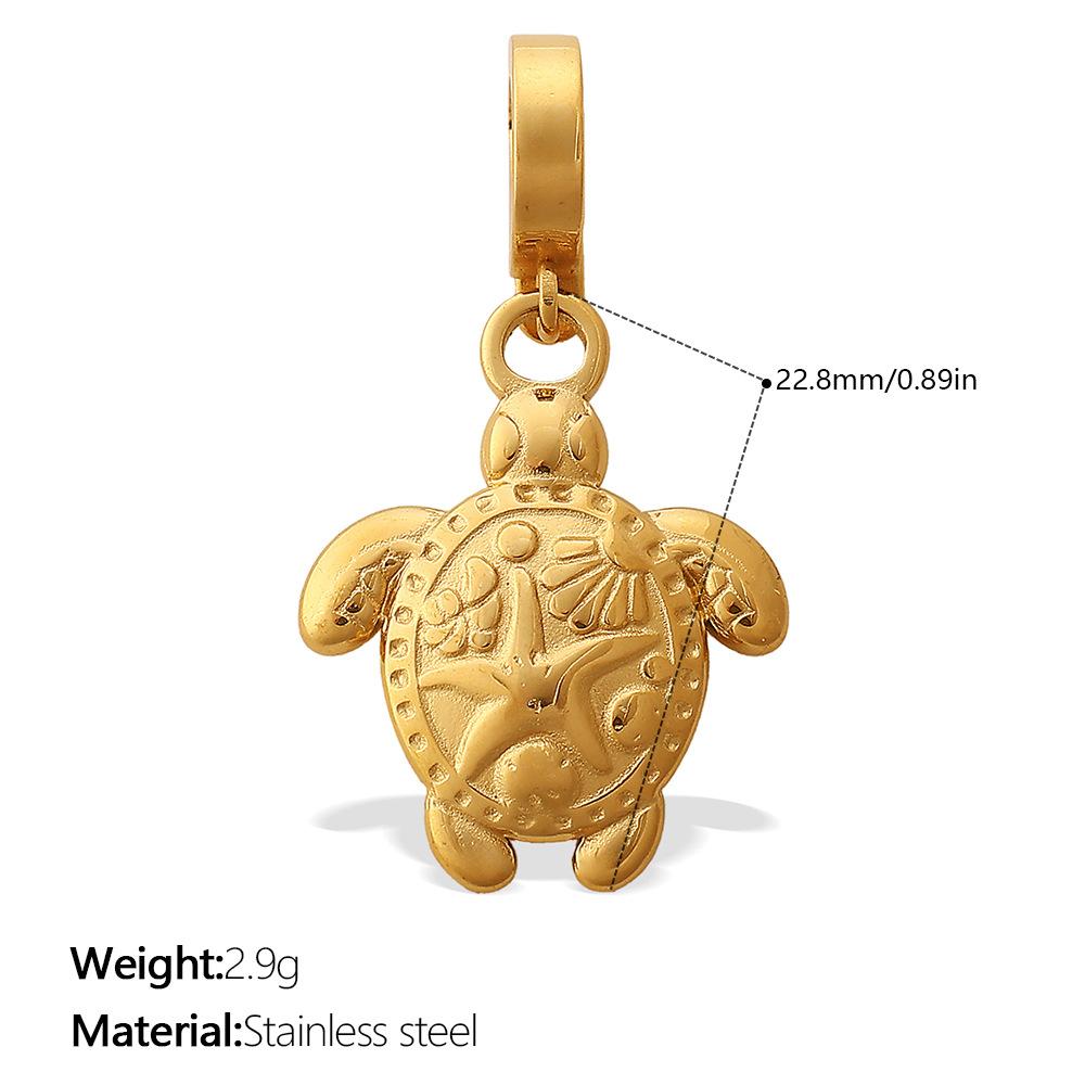 French Retro Seaside Vacation DIY Marine Life Bikini Pendant, 18K Gold-plated Versatile Accessories 2026