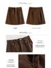2026 A/W High Waist Corduroy A-Line Skirt: Stylish, Slimming, Hip-Hugging, Short Skirt