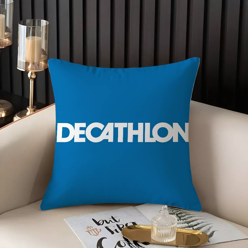 

Pillow Case Classic D-DecathlonS Home Dorm Chair Back Short Plush Double-sided Printing Office Nap Time Cushion Cover 30cmx30cm