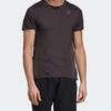 adidas T Shirts Men's Black Crew Neck Moderate Straight Fit FI8004
