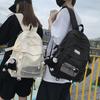 [ZESU] Korean BackpackLarge Capacity Casual Bag  Student BagSchool BagCommuter Basket Bag (Black)