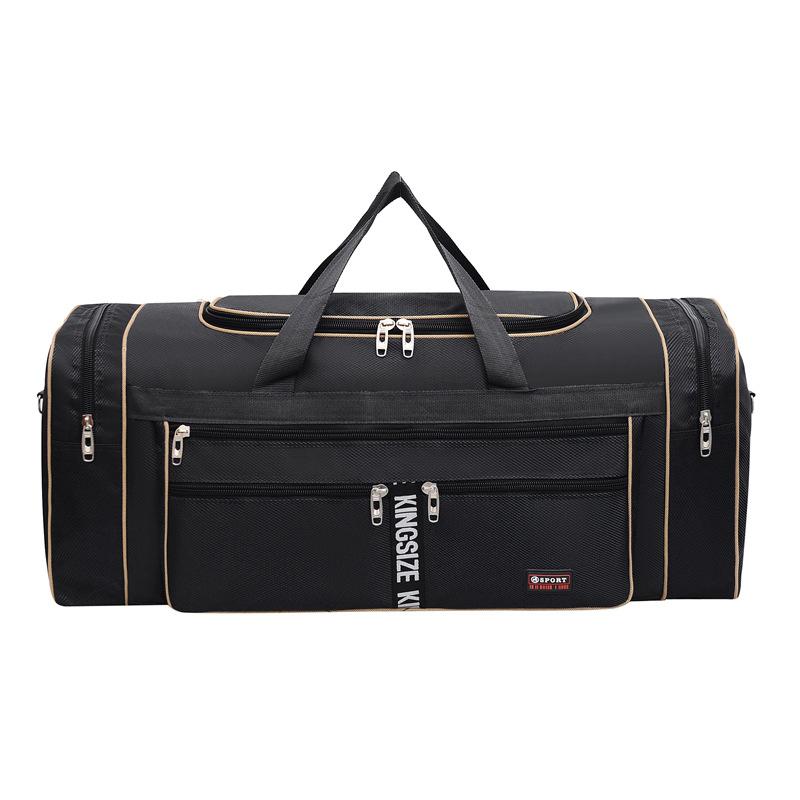 

Large capacity long-distance multi-pocket classification business trip play hand luggage travel bag home moving storage bag чорний