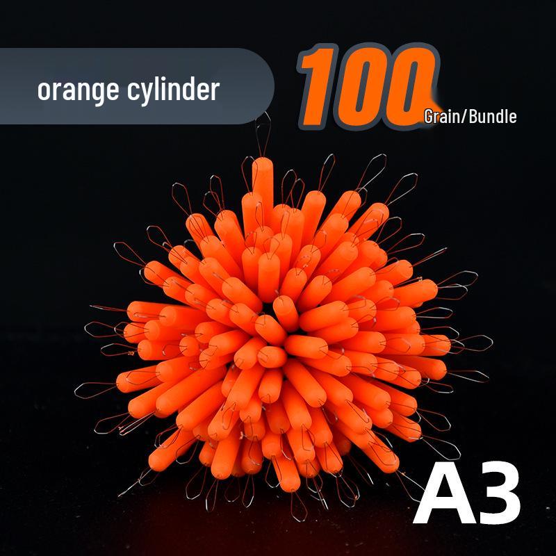 

Orange Sanxin Seven Star Fluorescent Fishing Floats - Olive Cylinder Design Cylinder A3 - 100 pcs/bundle фарби люмінесцентні помаранчевий колір
