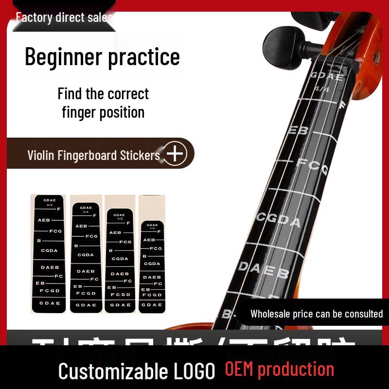 

Beginner Violin Fingerboard Position Stickers: Hand Position Labels for Entry-Level Players 1/4 Violin