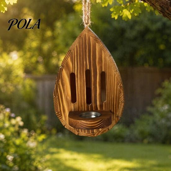 Schmetterlingshaus Dekor Holz für Außen, Tropfenförmiges Gartengehege und Futterstation mit Unterschlupf Mit Futternapf Aufhängeseil, Natürliches Insekten