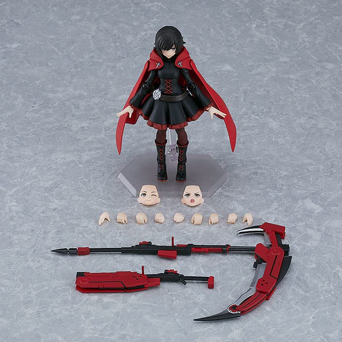 Max Factory figma RWBY Ice and Snow Empire Ruby Rose Plastic Painted Movable Figure Non-Scale