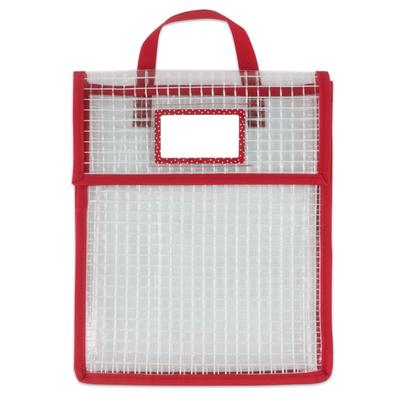 Mesh Clear A4 with Velcro Tote Carrying Document File Document Waterproof Document Document for Elementary School Office Supplies Pouch, Holder, Size,