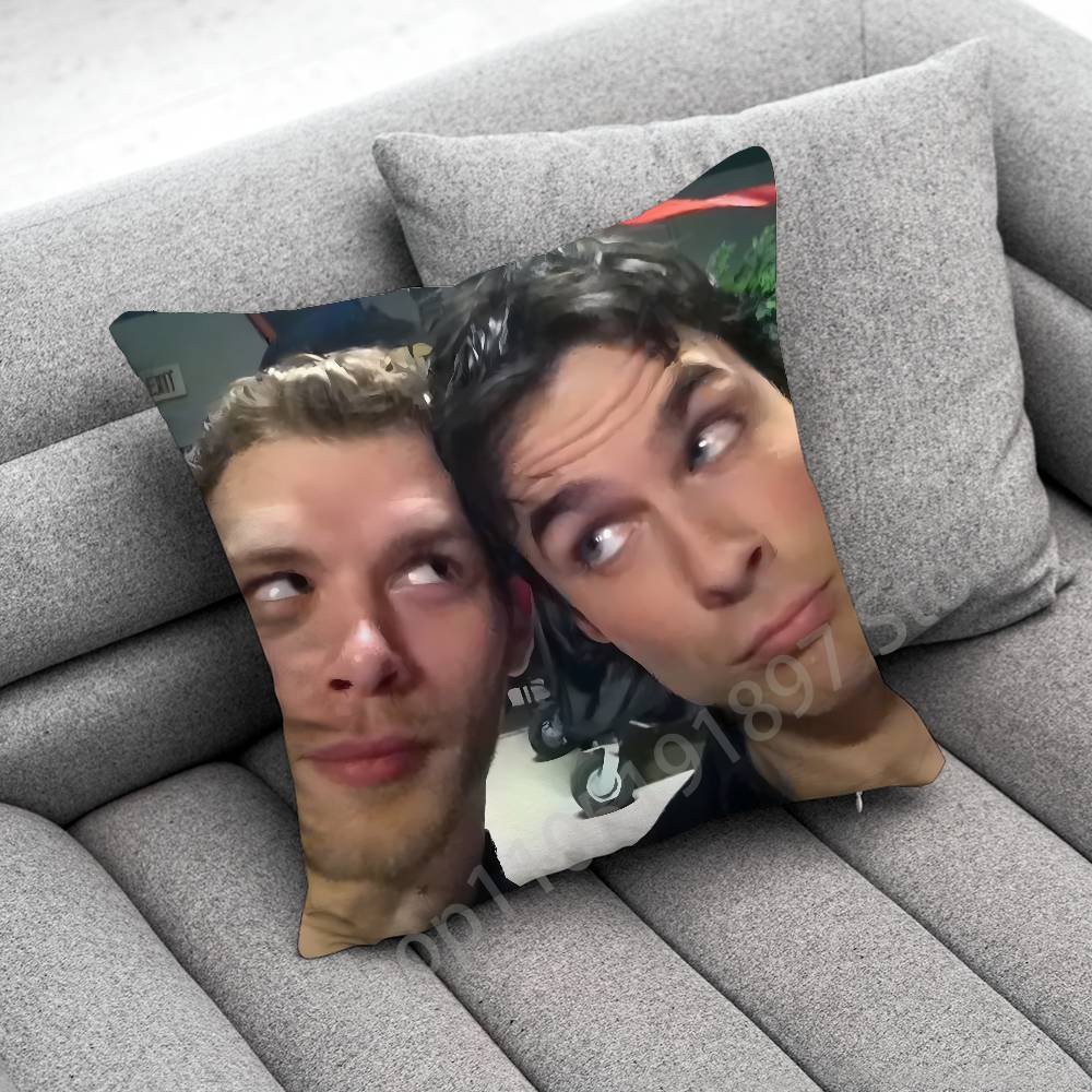 Throw Pillow Case For 55Cm 40Cm 45*45Cm 50Cm 30Cm Square Office Cushion J-Joseph Morgan K-Klaus Mikaelson Cover