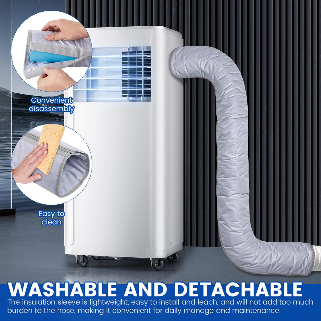 Portable Air Conditioner Hose Cover Universal AC Exhaust Pipe Wrap Protection Waterproof Dustproof Heat Insulation Cover